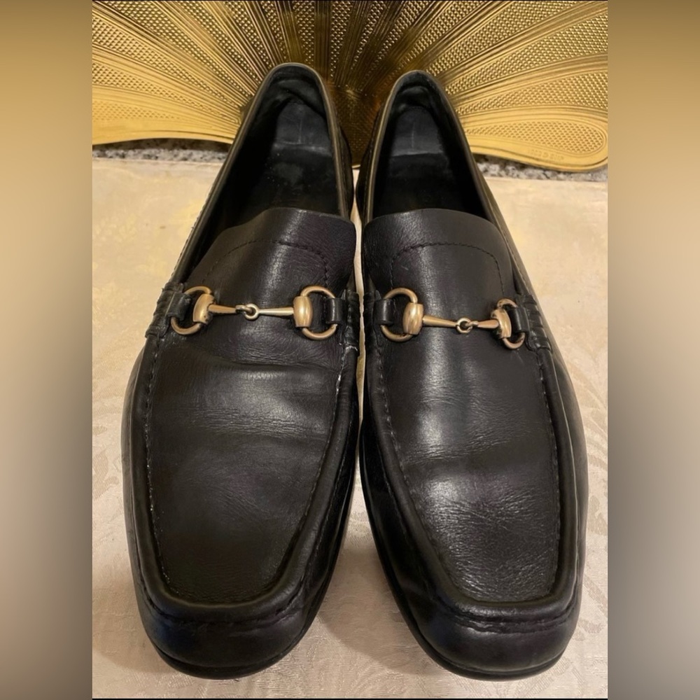 Pre-Loved Men GUCCI Horsebit
Brixton Leather moccasin/ loafer Flats